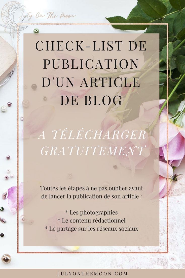 blog photographie étapes clés publication article blog checklist