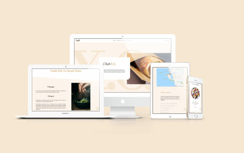 Refonte du site vitrine Chefs X.O. - Web Design - 2021