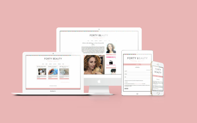 Création de la newsletter du blog “Forty Beauty” - Web Design - 2020