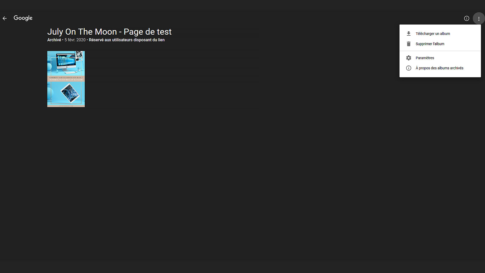 Comment sauvegarder son blog sous Blogger