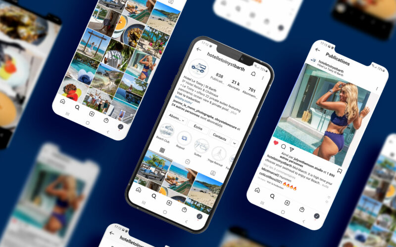 Création de feed Instagram - Hôtel Le Toiny - Saint-Barthélemy - 2021