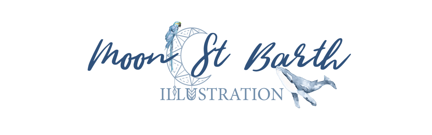 Moon St Barth – Illustration – Saint-Barthélemy Moon St Barth - Illustration - Saint-Barthélemy