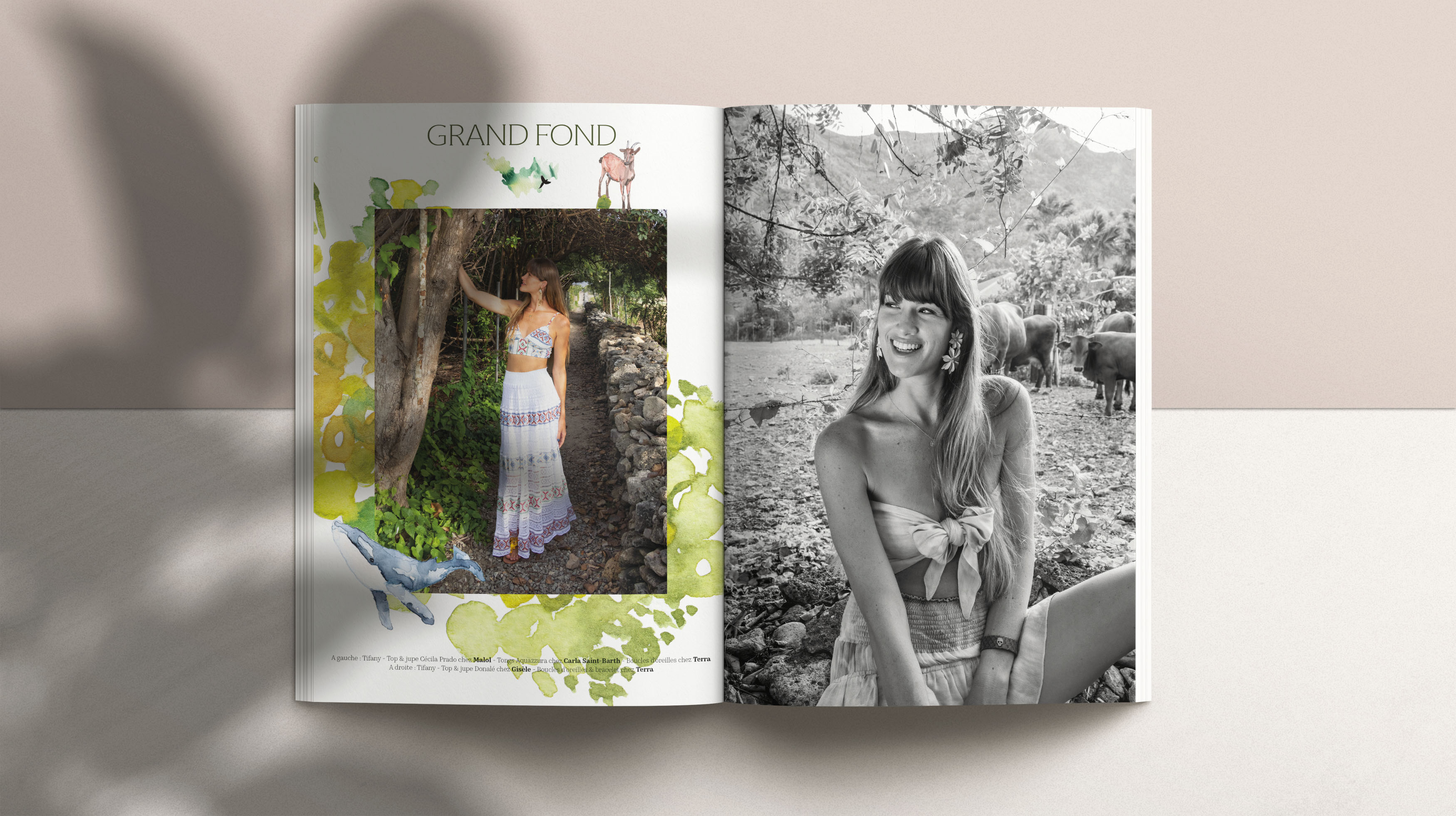 Photographie de mode pour le magazine Discover Saint-Barth n°24 - Saint-Barthélemy - 2022