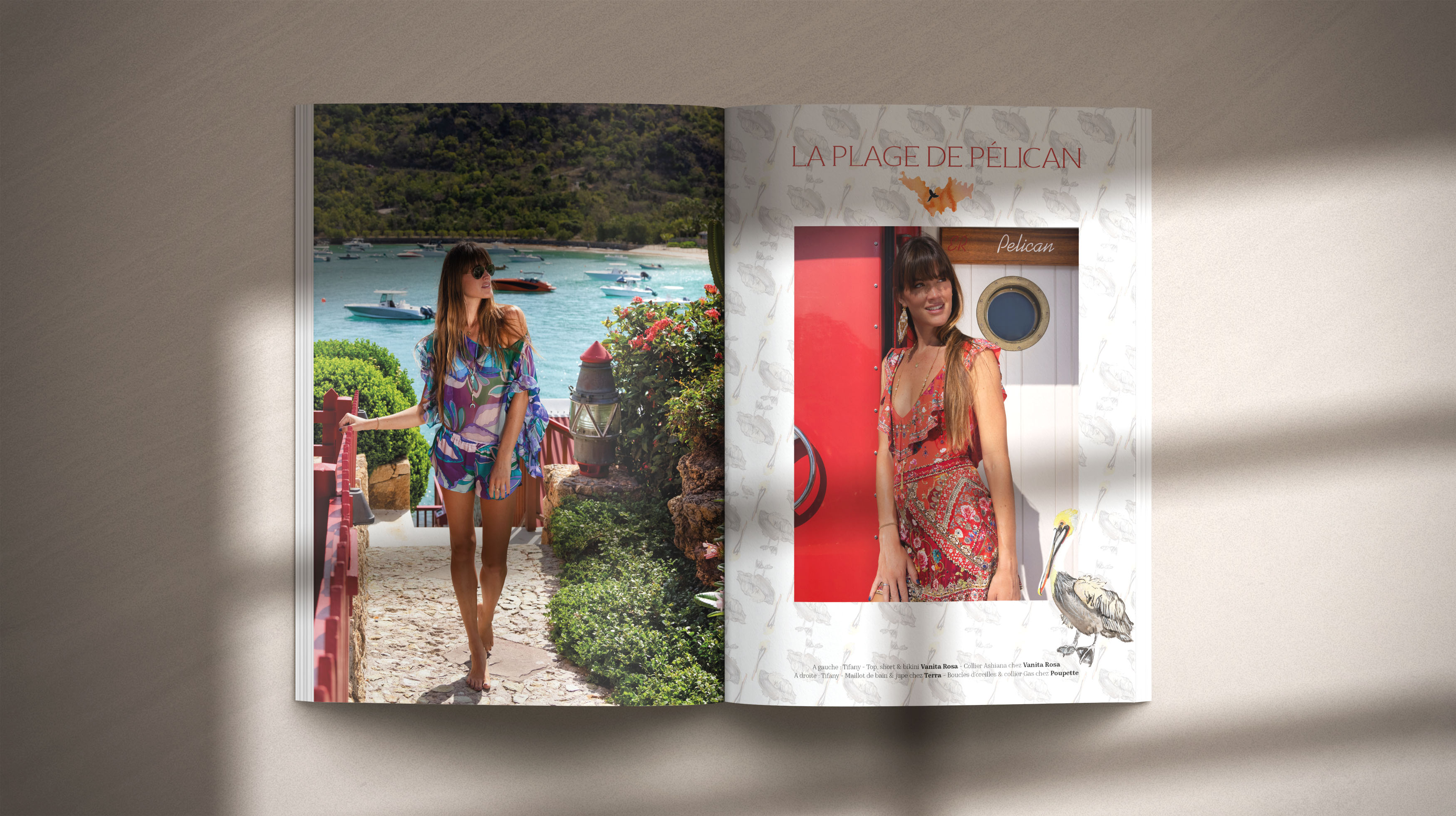 Photographie de mode pour le magazine Discover Saint-Barth n°24 - Saint-Barthélemy - 2022