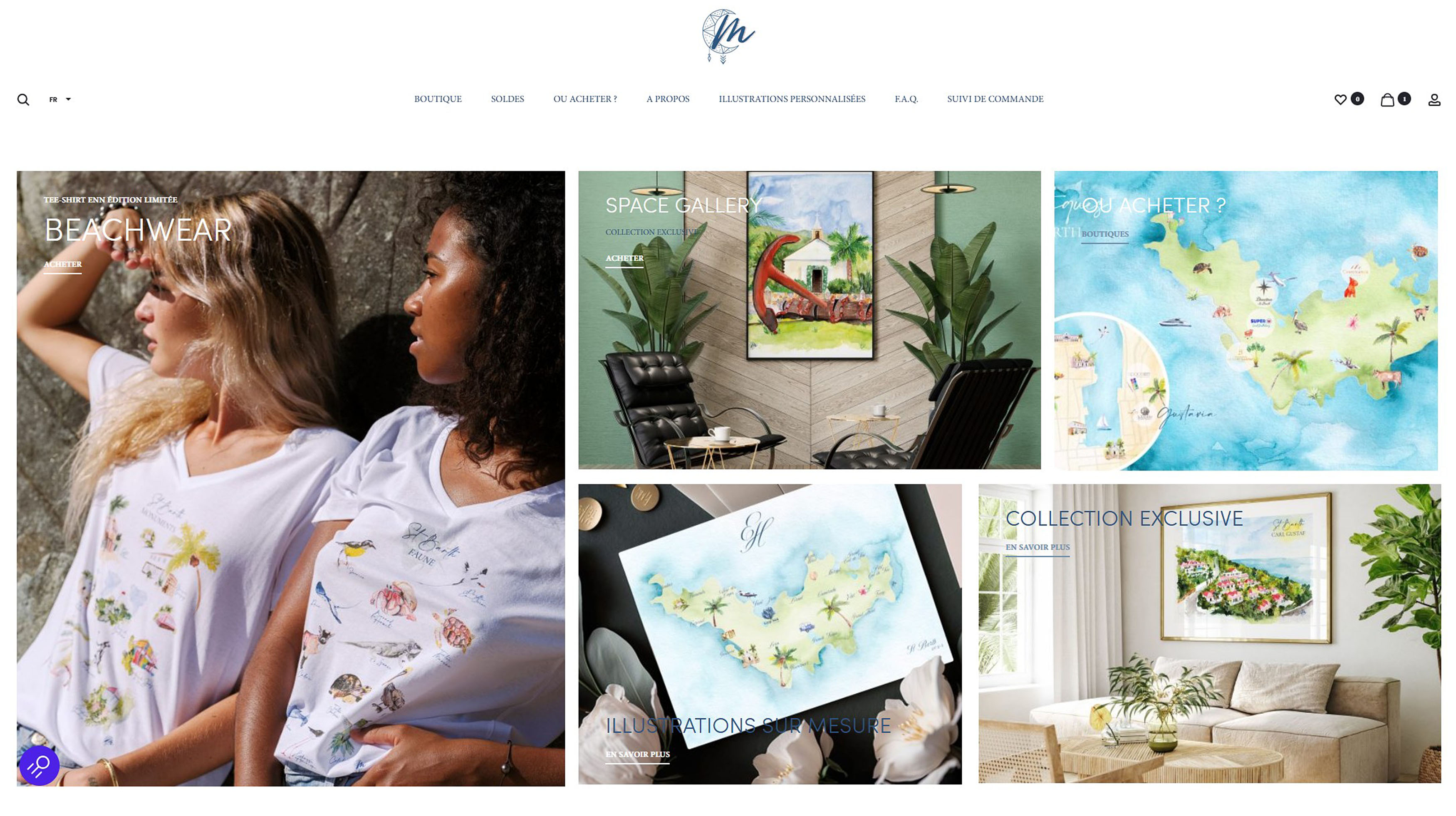 Boutique d’aquarelle sur Saint-Barthélemy – Moon St Barth Boutique d’aquarelle sur Saint-Barthélemy - Moon St Barth