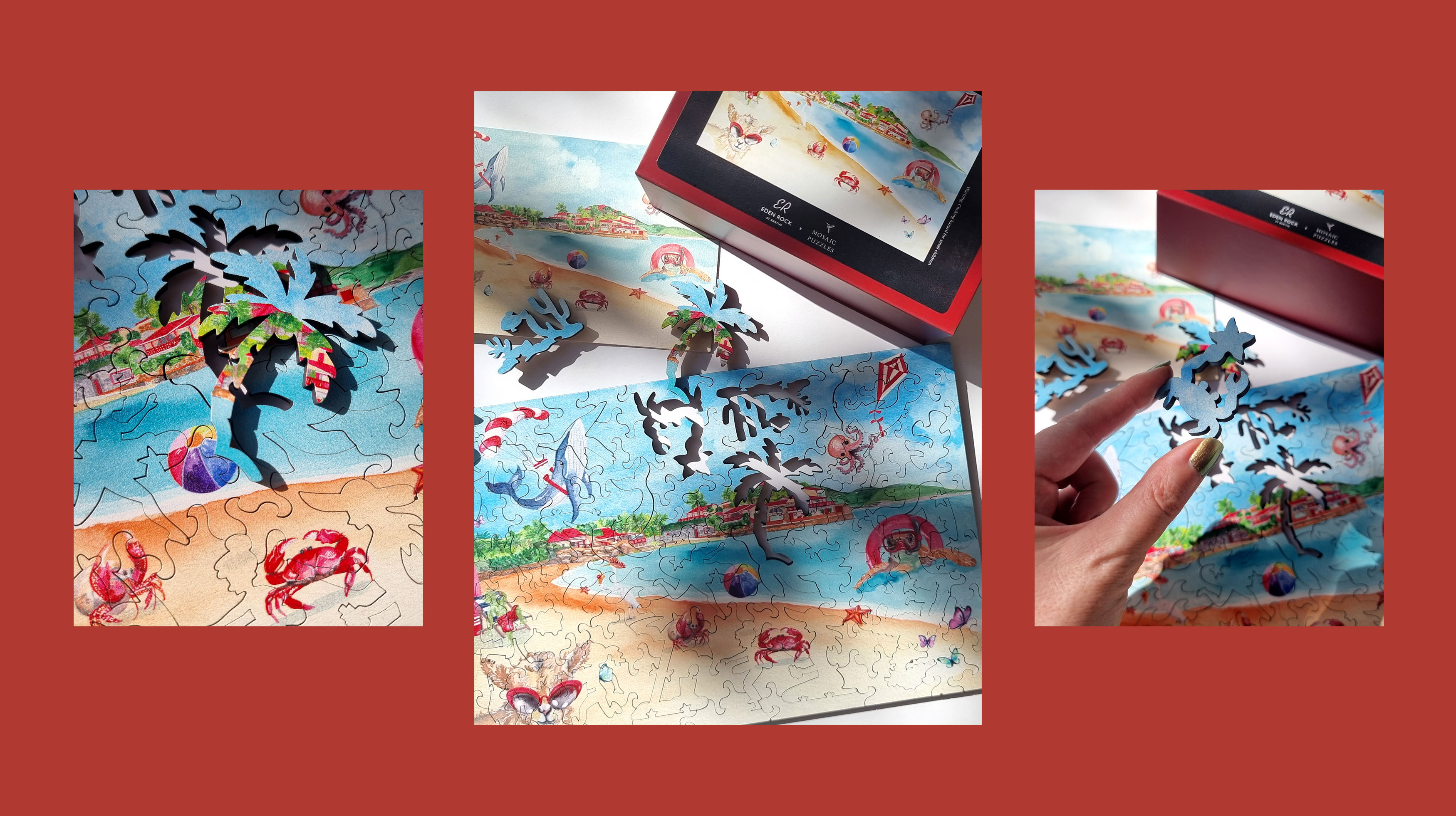 Moon St Barth x Eden Rock St Barths : Puzzle enfant et adulte Mosaic Puzzles Moon St Barth x Eden Rock St Barths : Puzzle enfant et adulte Mosaic Puzzles