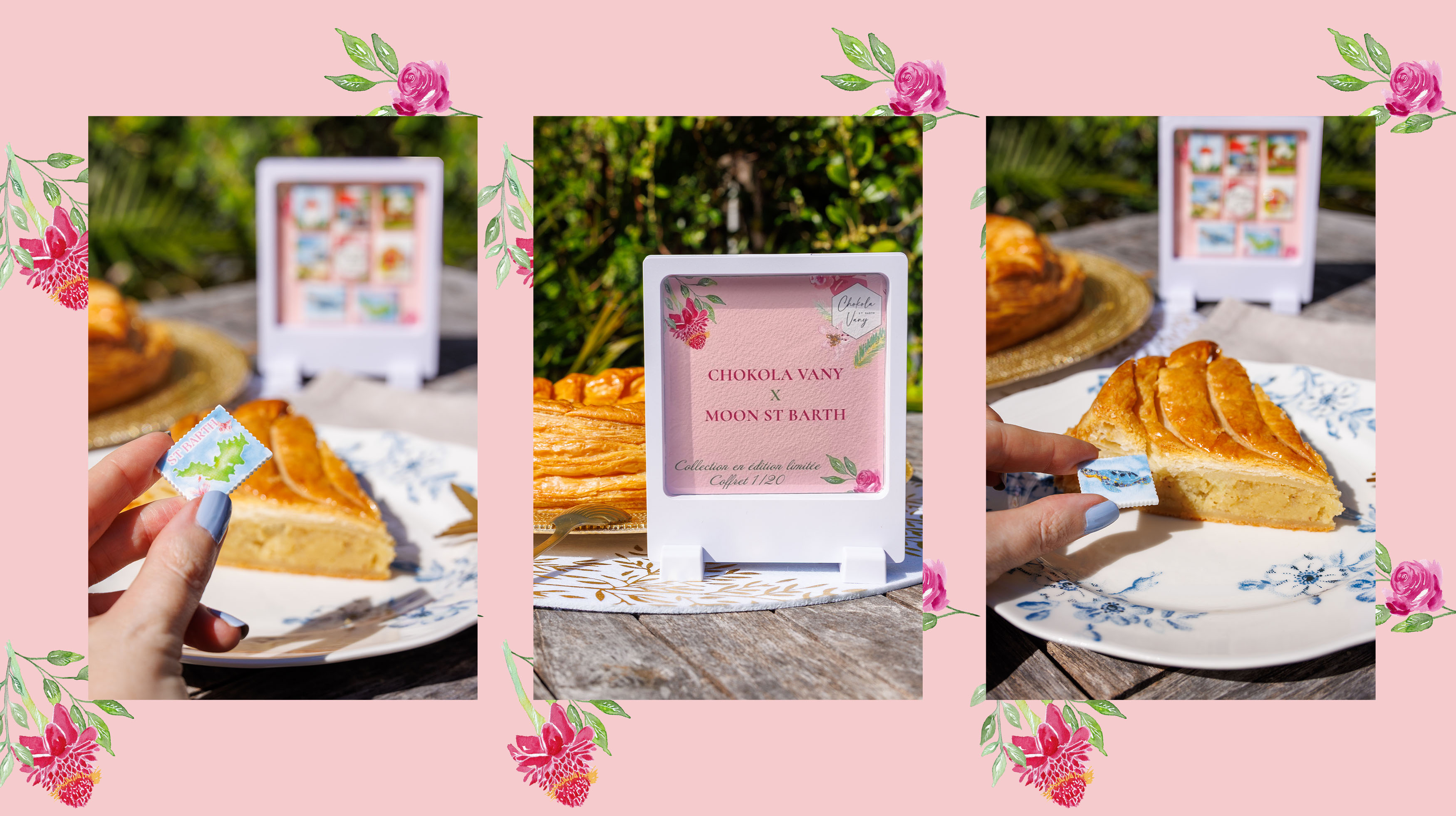 Création des fèves illustrées à l’aquarelle pour Chokola Vany - July On The Moon