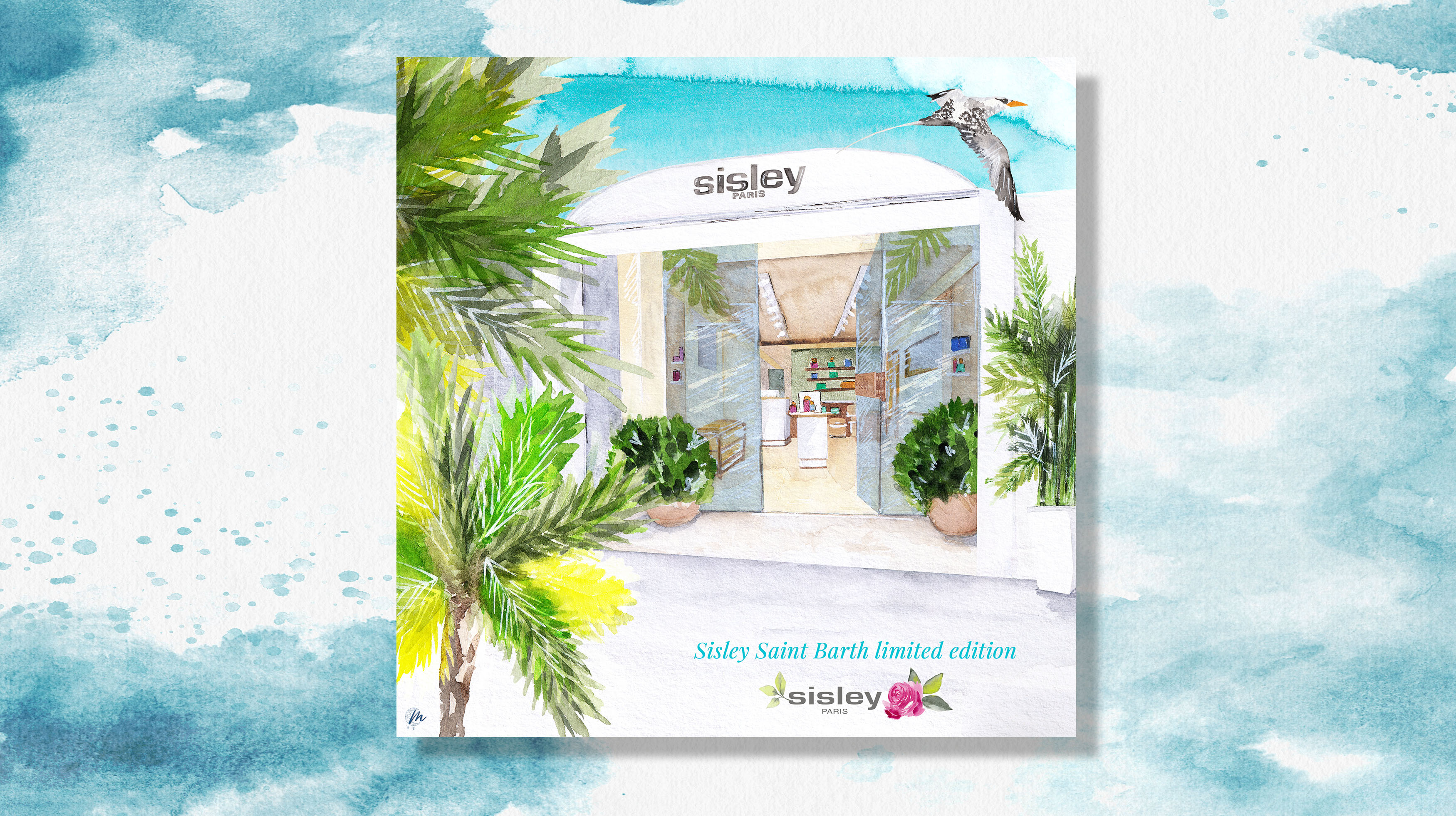 Création du coffret cadeau illustré pour Sisley Paris – July On The Moon Création du coffret cadeau illustré pour Sisley Paris - July On The Moon