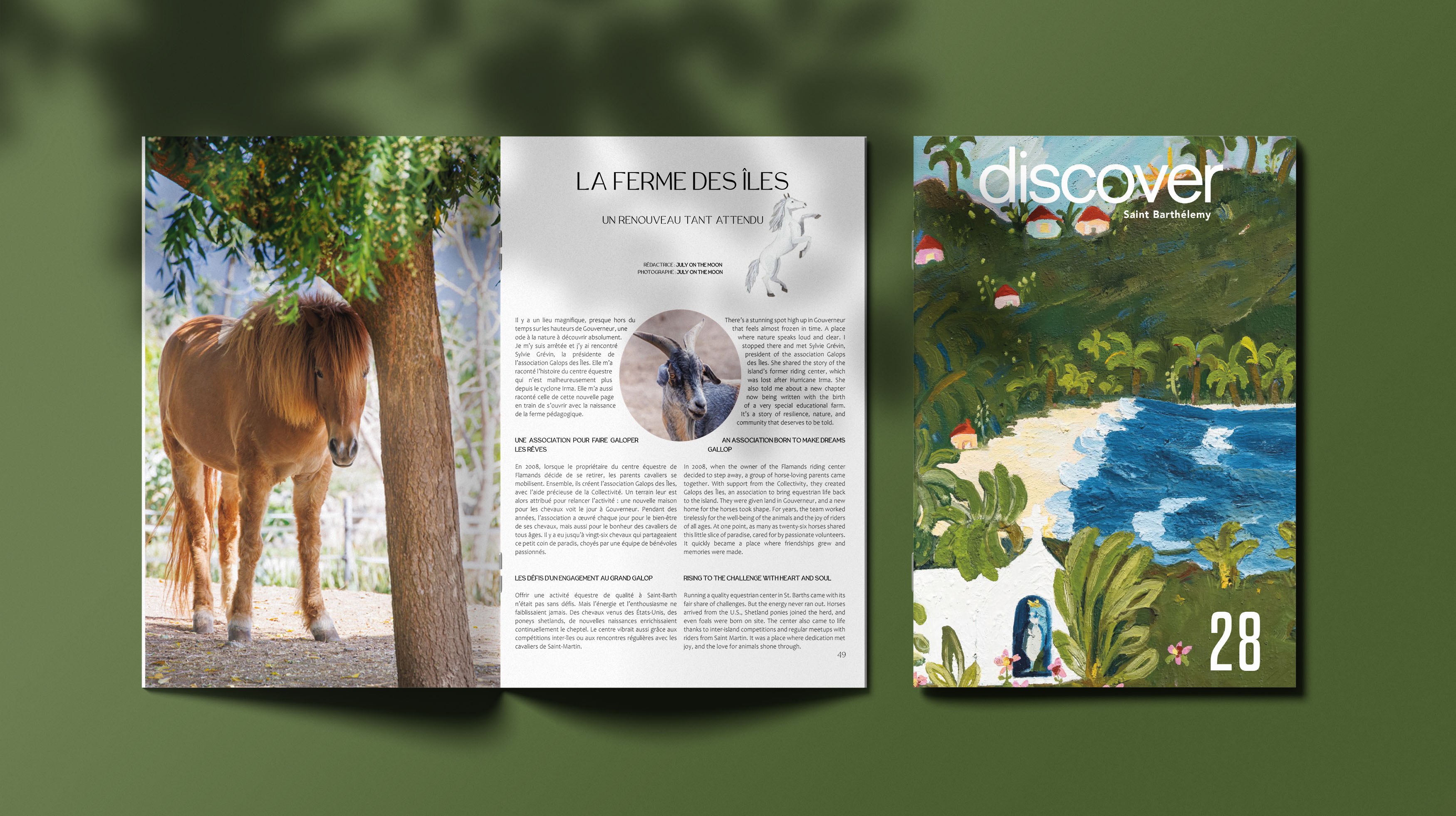 Direction artistique et conception graphique du magazine Discover Saint-Barthélemy N°28 – 2026 Direction artistique et conception graphique du magazine Discover Saint-Barthélemy N°28 - 2026