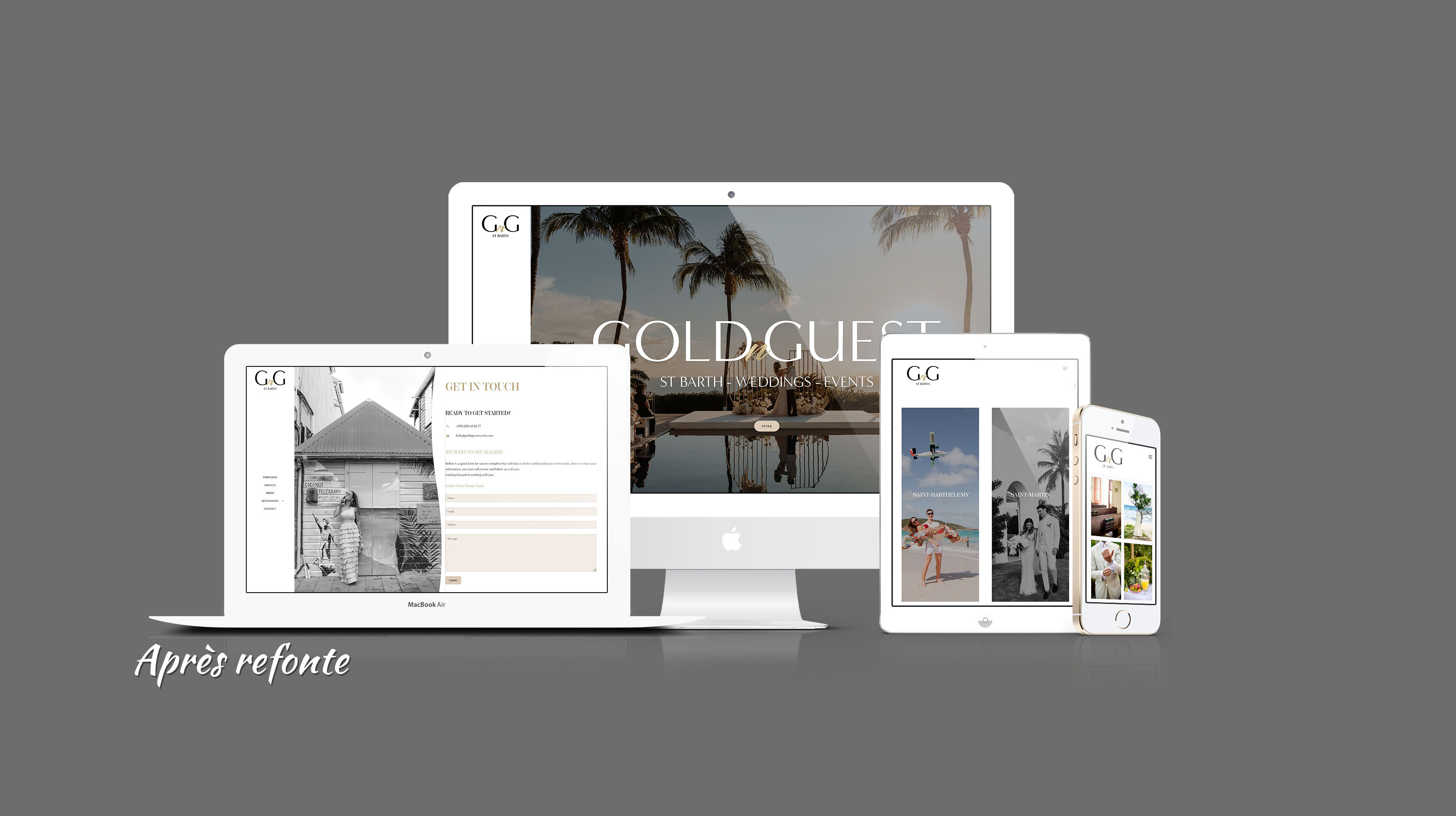 Refonte du site de Gold'n Guest Events - 2025 - July On The Moon