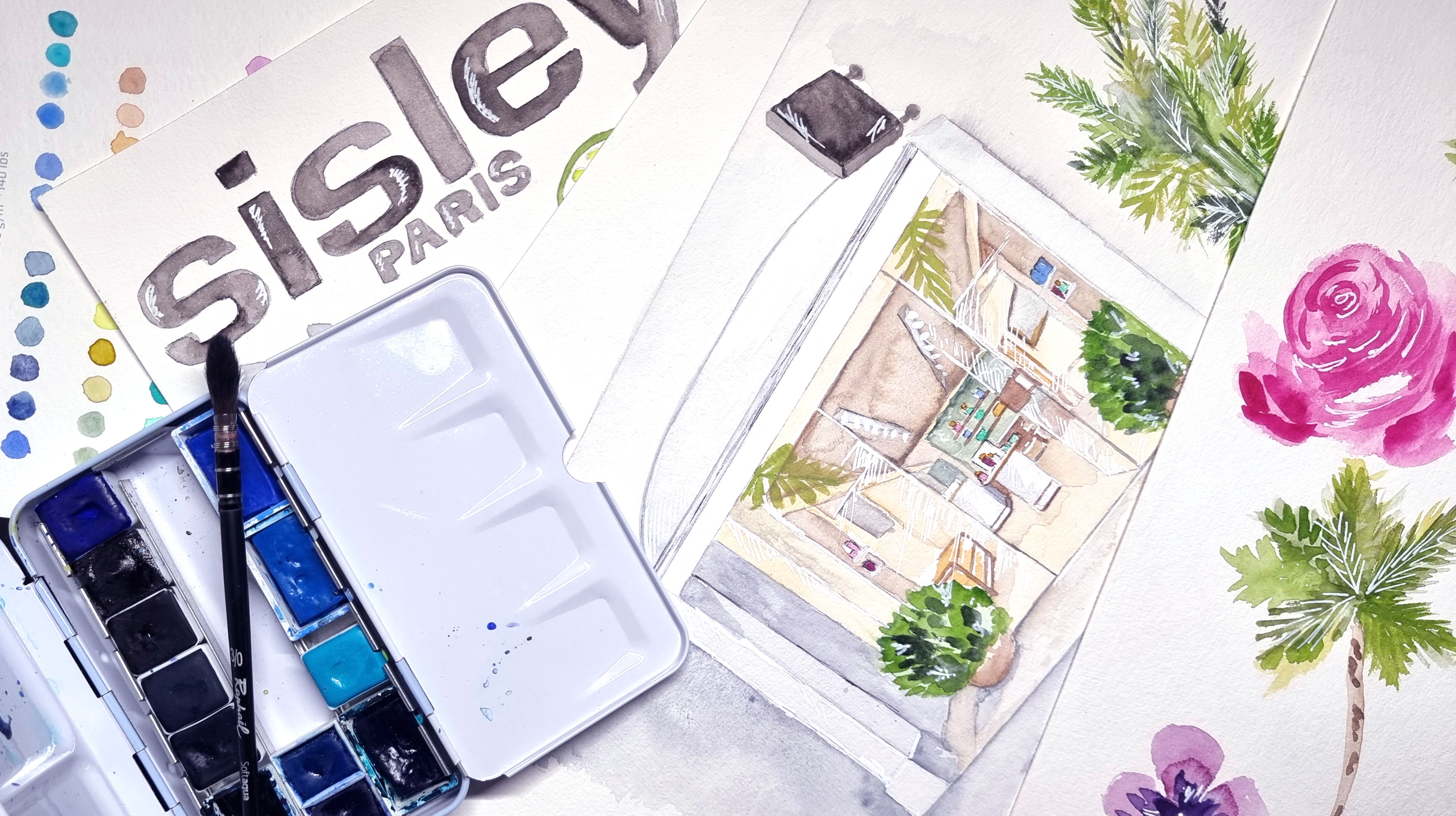 Création du coffret cadeau illustré pour Sisley Paris – July On The Moon Création du coffret cadeau illustré pour Sisley Paris - July On The Moon