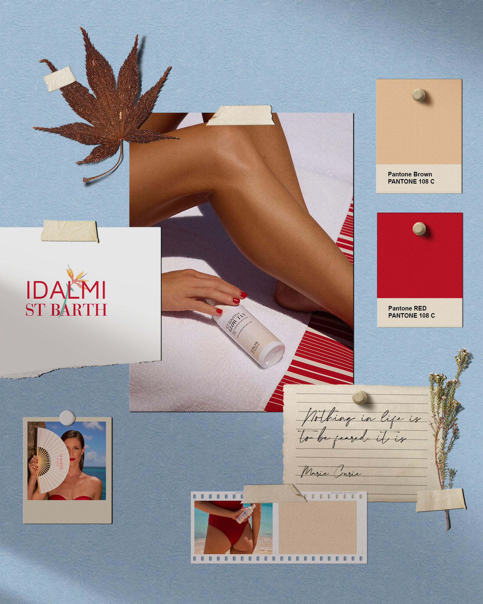 Création de moodboard d'une identité de marque - July On The Moon