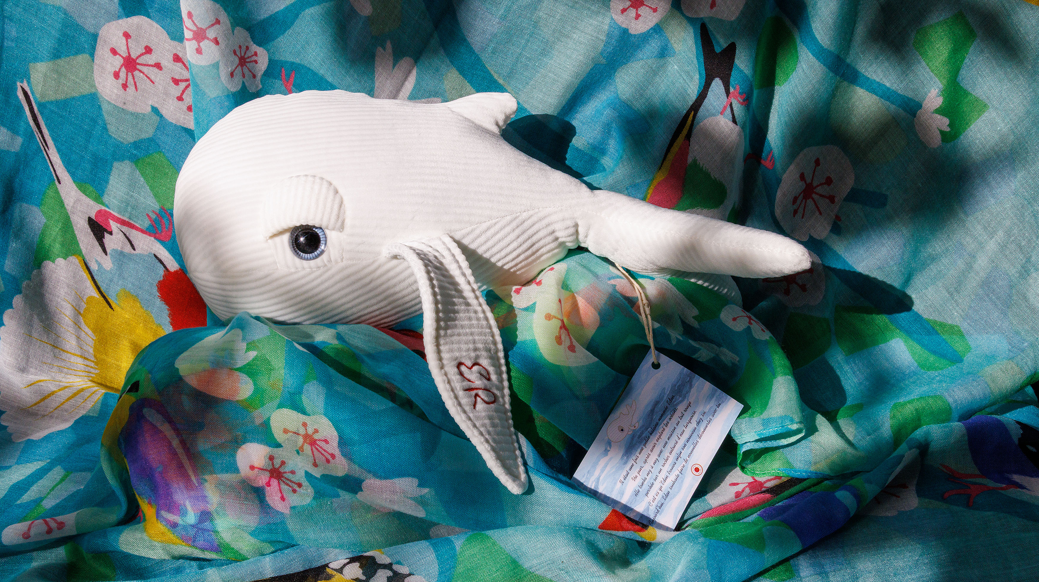 Création du logo illustré d'Eden La Baleine pour Eden Rock St Barths - July On The Moon.