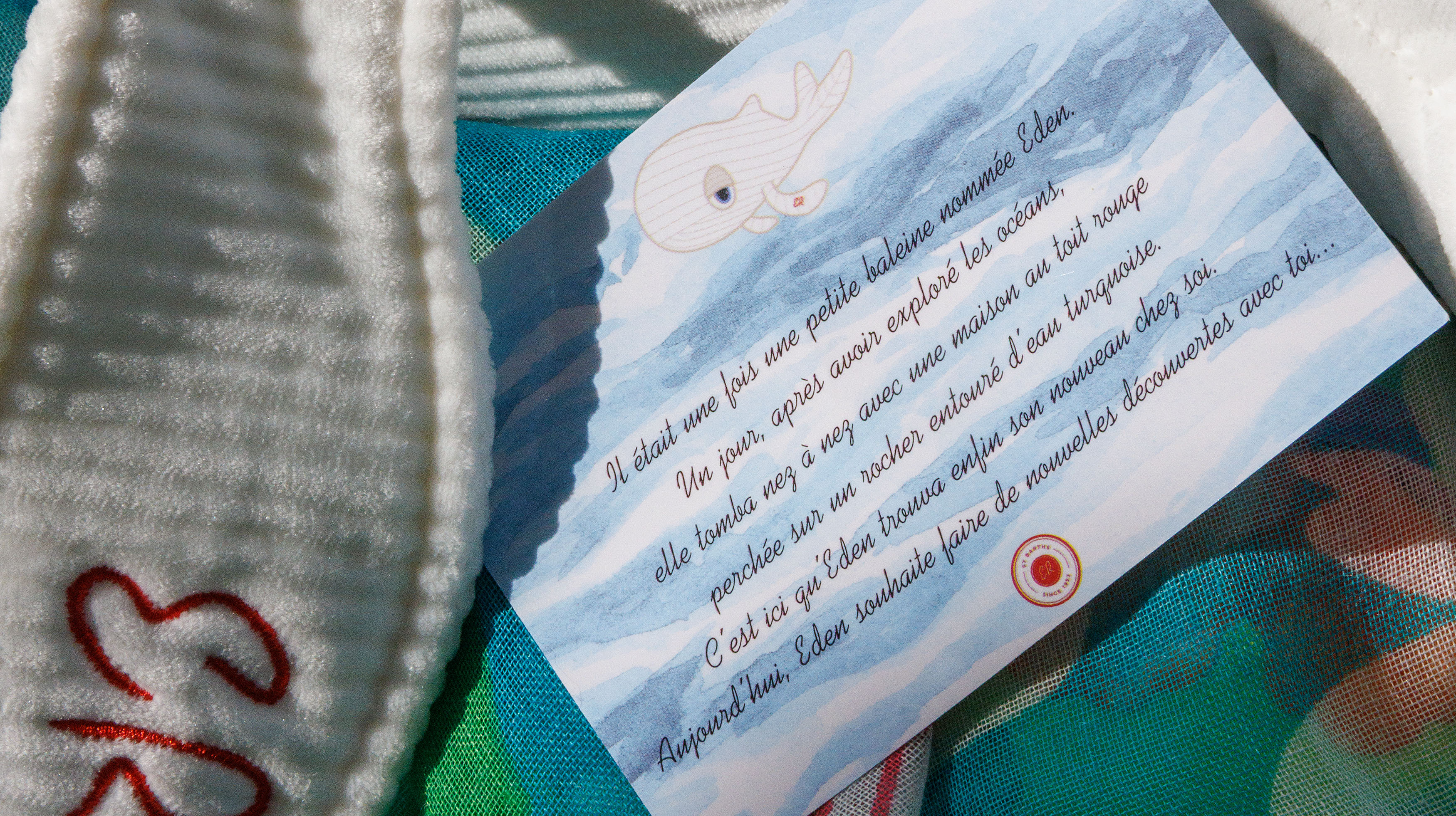 Création du logo illustré d'Eden La Baleine pour Eden Rock St Barths - July On The Moon.