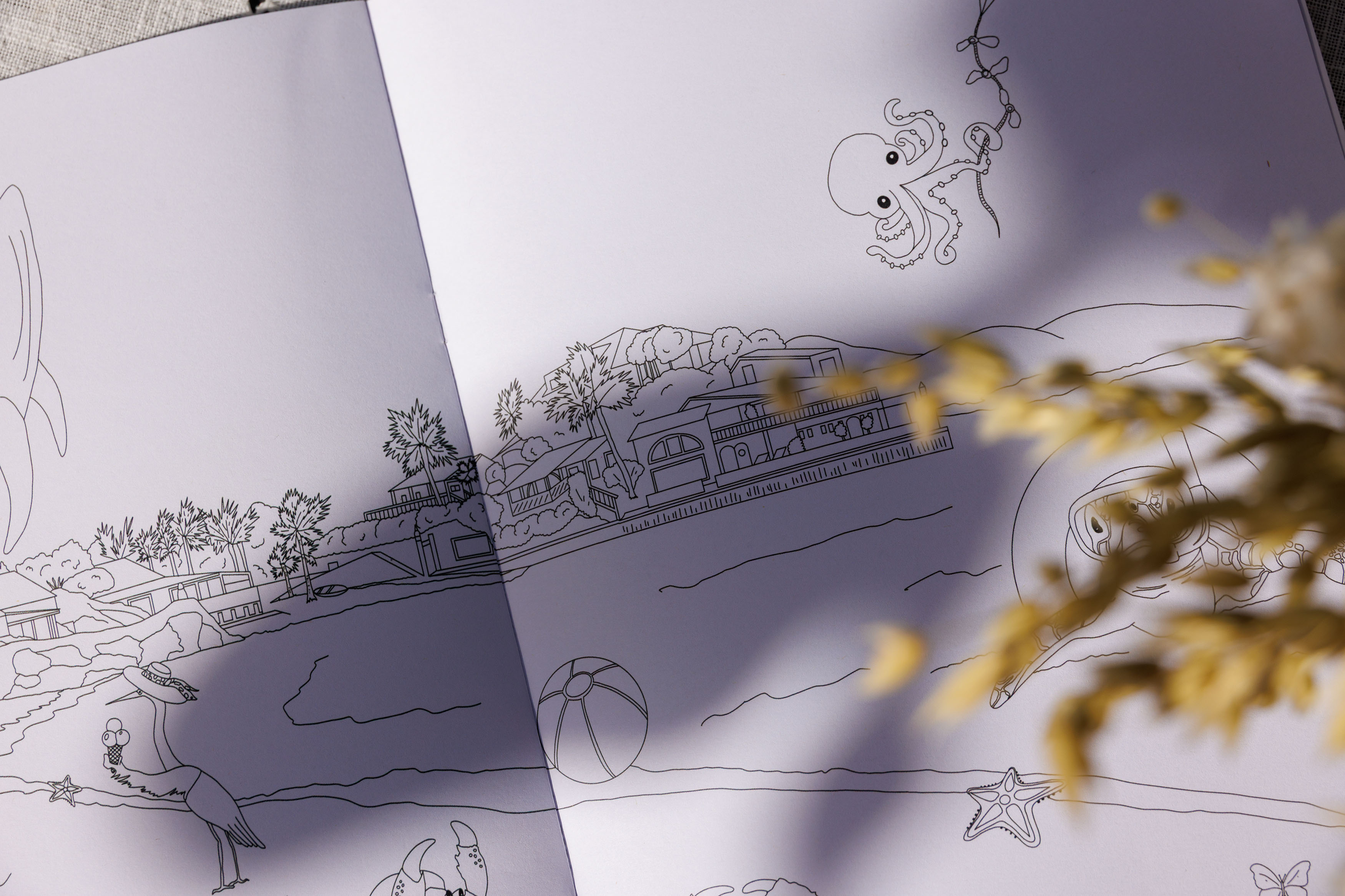 Carnet de coloriage pour l'Eden Rock St Barths - July On The Moon.