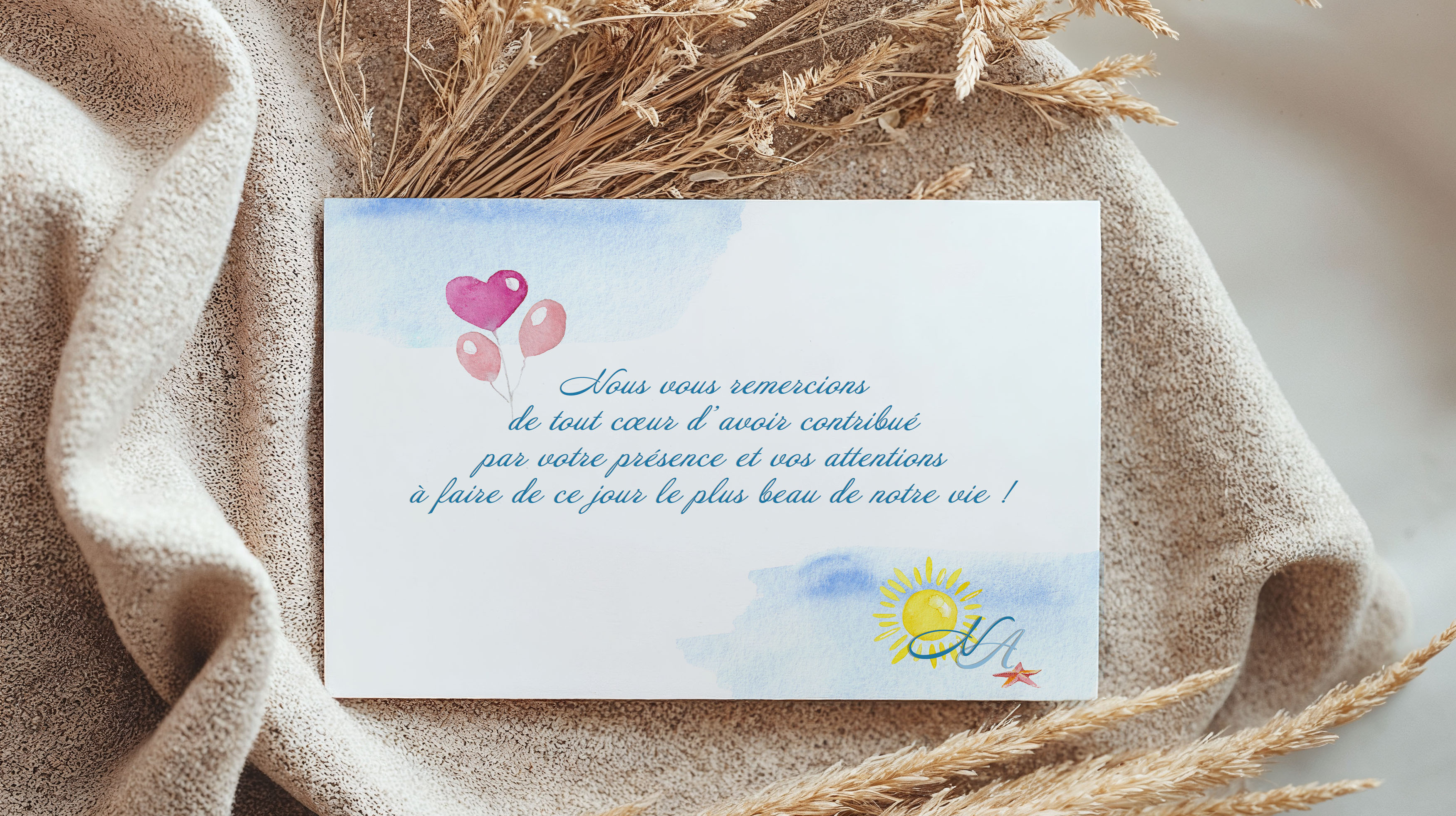 Création de la papeterie de mariage illustrée de Nancy et Aymeric - July On The Moon