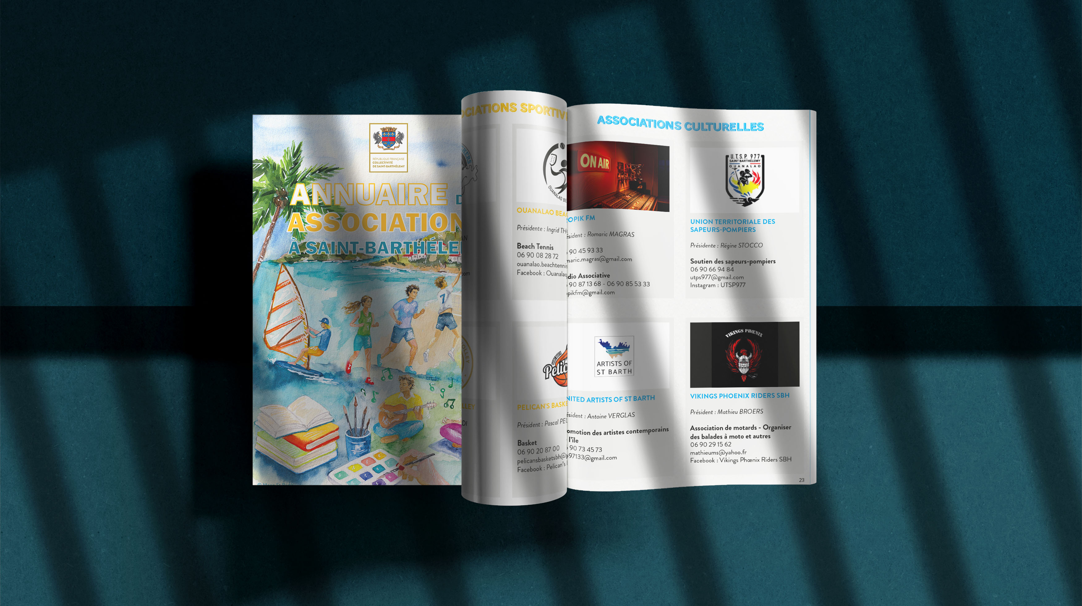 Création de l’annuaire des associations 2026 de la Collectivité de Saint-Barthélemy - July On The Moon