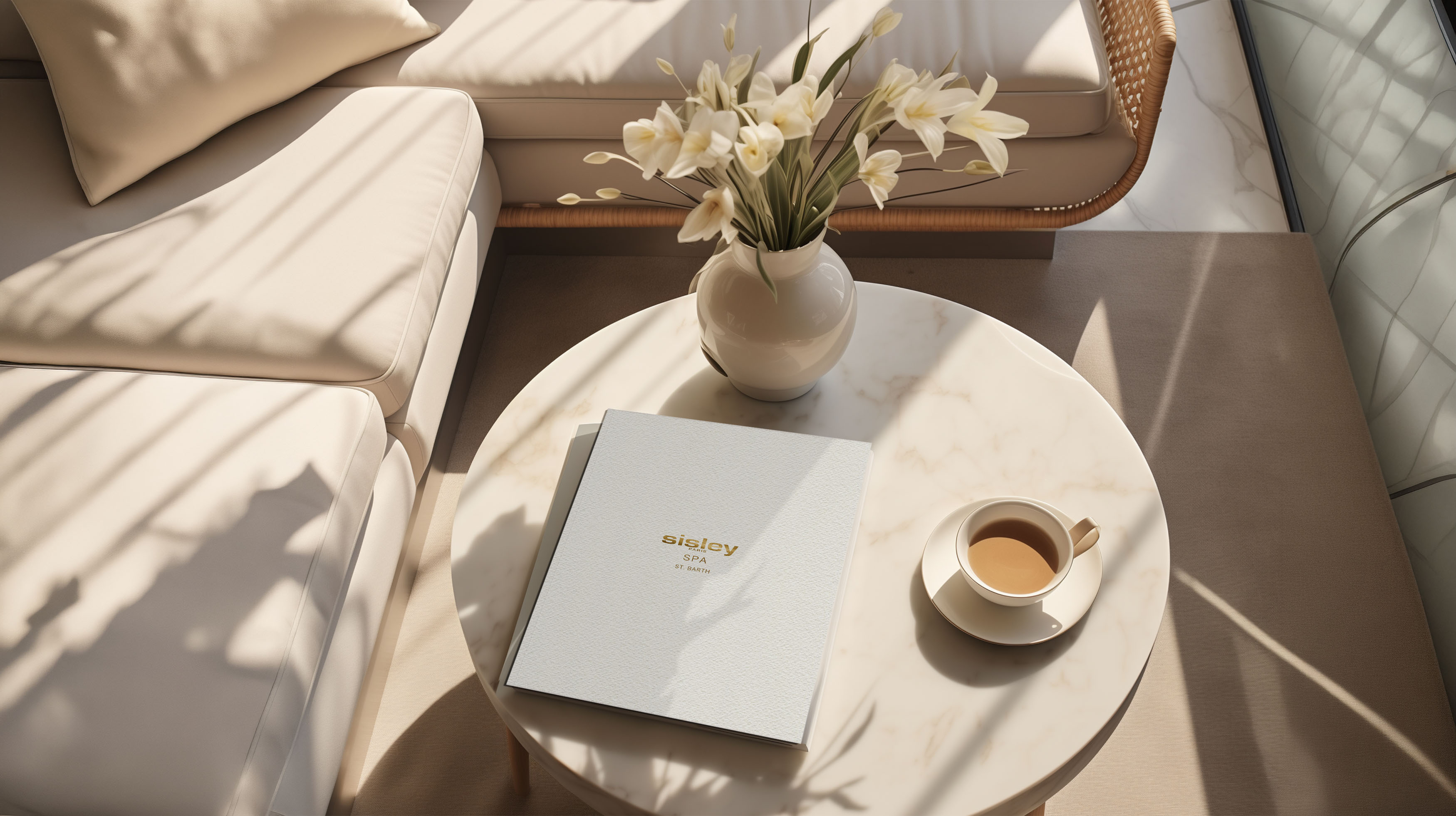 Création d’une brochure illustrée pour le Spa Sisley du Christopher St Barth – July On The Moon Création d’une brochure illustrée pour le Spa Sisley du Christopher St Barth - July On The Moon