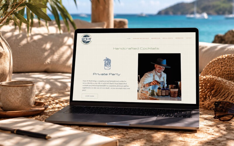 Refonte de la direction artistique d'Enjoy St Barth - July On The Moon