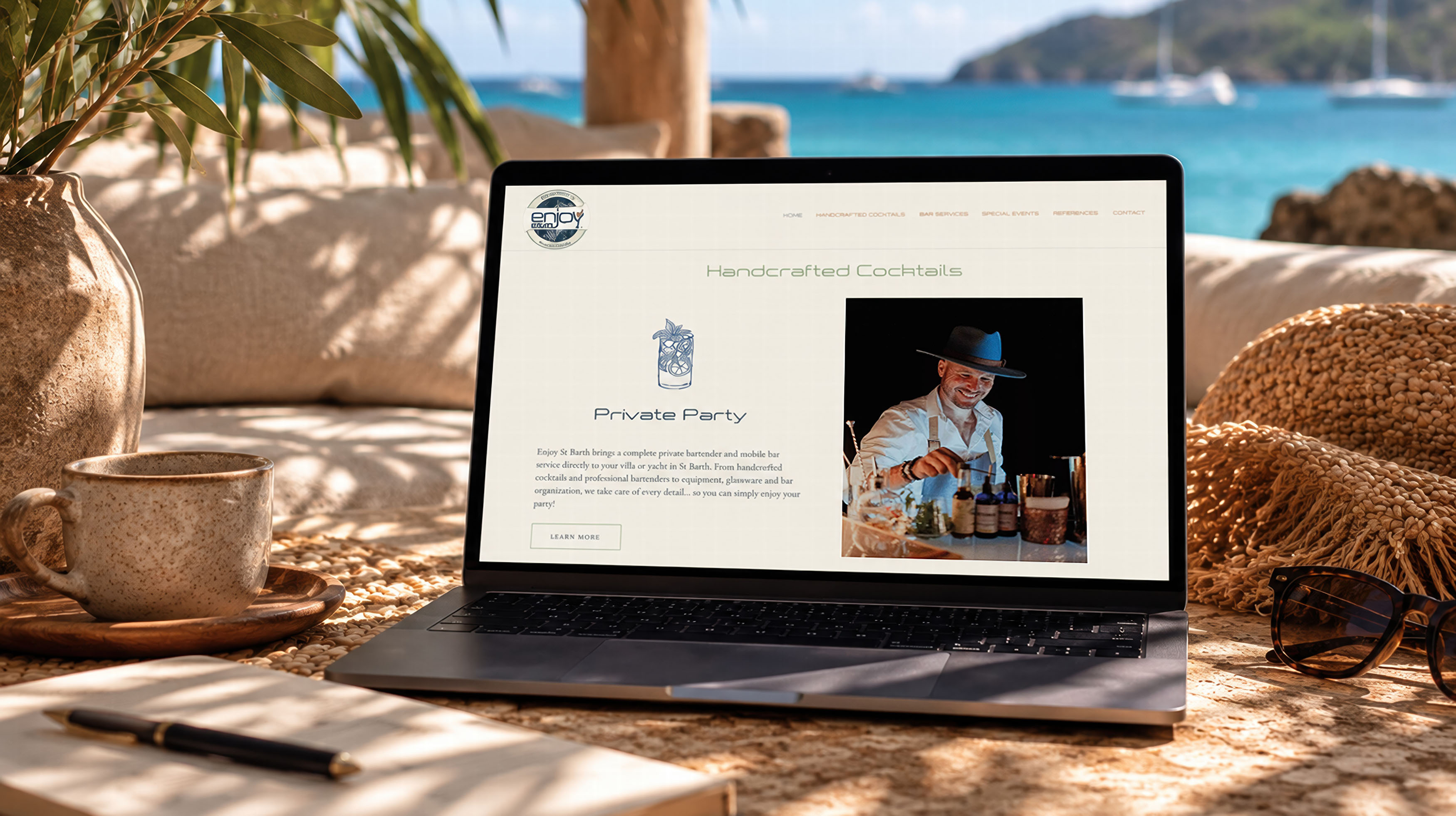Refonte de la direction artistique d’Enjoy St Barth – July On The Moon Refonte de la direction artistique d'Enjoy St Barth - July On The Moon