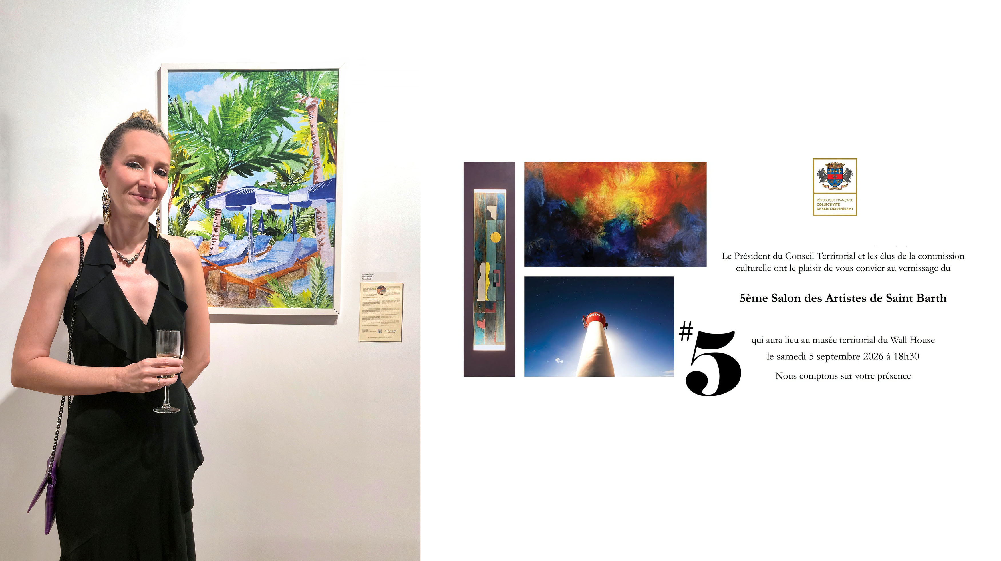 Exposition du « Salon des Artistes 2026 » au Musée Wall House de Saint-Barthélemy - July On The Moon